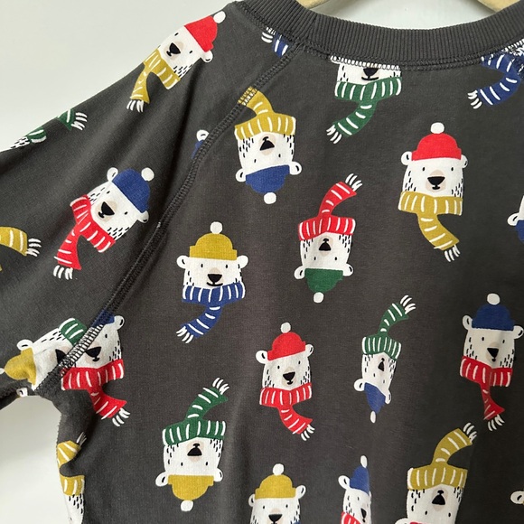 Christmas Holiday Boys Size 10 Sweatshirt with festive polar bears - Picture 8 of 8